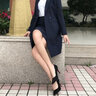 佳昭 中長(cháng)款小西裝女外套職業(yè)裝女裝春秋新款時(shí)尚經(jīng)理正裝西服休閑總裁通勤面試工作服 藏藍色風(fēng)衣單件 S 曬單實(shí)拍圖