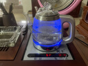 祝豐 玻璃全自動上水壺電熱水壺抽水功夫茶臺燒水壺茶具煮水壺燒水器電茶壺泡茶機底部上水壺蒸煮茶器 37x20 三合一款（燒水+煮茶+消毒）） 曬單實拍圖