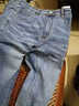 增致牛仔（zengzhi）男裝新品九分褲中腰小腳彈力時(shí)尚韓版顯瘦牛仔褲 1Q2061淺灰色 33 曬單實(shí)拍圖