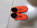 卡尔美（KELME）儿童足球鞋魔术贴免系带碎钉TF透气学生球鞋6873003 荧光橙 30 实拍图