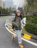 花花公子休閑褲男秋冬新款寬松直筒春秋男款九分褲束腳褲工裝褲加絨男褲子 灰色常規(guī) L 曬單實(shí)拍圖