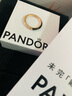 潘多拉（PANDORA）ME系列率性雙生戒指疊戴簡約情侶對戒生日禮物送女友 ME黑色雙環(huán)密鑲戒指 44mm 曬單實(shí)拍圖