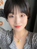 MGS曼古銀向日葵珍珠女士項鏈輕奢鎖骨鏈吊墜可拆生日生日禮物送女友 向日葵項鏈（吊墜可拆） 曬單實拍圖