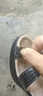 卓妮拉黑色真皮涼鞋女夏中跟粗跟漆皮百搭高跟大碼40-43碼中年媽媽涼鞋 曬單實(shí)拍圖