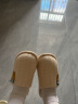 俞兆林男女居家厚底毛线绒保暖情侣棉拖鞋 A2057 米色 40-41  实拍图