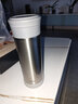 膳魔師（THERMOS）保溫杯TCMK不銹鋼商務(wù)辦公杯帶茶漏泡茶杯子 TCMK-500-SBK不銹鋼色 470ml 曬單實拍圖