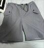 浪莎灰色工裝短褲女夏季薄款高腰休閑闊腿設計感速干運動(dòng)美式五分褲子 深灰 L 建議106-115斤 曬單實(shí)拍圖