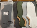 立形計男士短襪100%純棉夏天防臭隱形襪淺口防掉船襪網(wǎng)眼透氣薄全棉男襪 五混色各一【防臭透氣】 均碼 曬單實(shí)拍圖