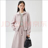 自巧小個(gè)子雙開拉鏈休閑粉色衛(wèi)衣套裝女春2024新品氣質(zhì)長(zhǎng)裙兩件套 蠟粉色半裙 XS (2碼) 曬單實(shí)拍圖