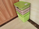 茶花（CHAHUA）茶花塑料收纳箱子母零食收纳盒有盖整理箱玩具盒储藏 绿色 9L+20L大小号2个装 实拍图