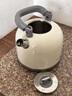 格立高電熱水壺燒開(kāi)水器304不銹鋼水壺自動(dòng)斷電大容量3-4人家用防濺出水口設計可折疊提手 2L 珍珠白 曬單實(shí)拍圖