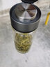 萬象（WANXIANG）加厚單層玻璃杯男士大容量便攜式車載帶濾網(wǎng)茶杯高檔商務(wù)辦公水杯 U48R-鈦銀色520ml 曬單實拍圖