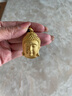 老廟黃金吊墜足金佛頭吊墜保平安佛像掛墜配繩女款送長(zhǎng)輩母親節(jié)禮物 約：10.2g（大板） 曬單實(shí)拍圖