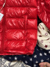 史努比（SNOOPY）儿童羽绒服轻薄款外套男女童春秋冬中小童学生宝宝白鸭绒连帽童装 红色 150cm 实拍图
