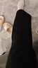 名創(chuàng  )優(yōu)品（MINISO）褲子女春秋款微喇直筒闊腿休閑褲小個(gè)子運動(dòng)潮流氣質(zhì)顯瘦垂感女裝 黑色(純色) L 165(體重115-130斤) 曬單實(shí)拍圖