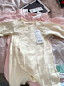 全棉時(shí)代嬰兒衣服連體衣春秋裝風(fēng)柔棉暖絨寶寶冬季打底衣 暖紗黃73碼 曬單實(shí)拍圖