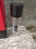同優(yōu)男士玻璃杯一鍵開蓋車載水杯雙層高檔喝茶茶水分離保溫杯泡茶杯子 黑色玻璃杯 300ml 1只 曬單實拍圖