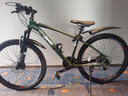 Jeep吉普自行車(chē)山地車(chē)越野男女學(xué)生成人通用單車(chē)碟剎變速賽車(chē)跑車(chē)閃電 閃電-鋁合金-綠 27.5寸(175~195cm) 27速運動(dòng)版 曬單實(shí)拍圖