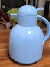 利快 保温壶玻璃内胆家用热水瓶热水壶暖水壶 蓝色1.15L 实拍图