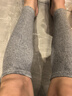 南極人純棉護腿套護膝保暖老寒腿防寒小腿運動(dòng)加長(cháng)發(fā)熱關(guān)節炎男女長(cháng)筒套 純棉灰色丨兩只裝 均 碼 丨80-180斤通用 曬單實(shí)拍圖