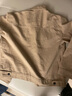 擇肯帥氣寬松外套秋季新款衣服加絨休閑工裝夾克加肥加大外套男牛仔衣 卡其色 XL (145-165斤) 曬單實(shí)拍圖
