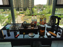 嘉勒美（JIALEMEI） 戶外桌椅陽(yáng)臺(tái)藤椅露臺(tái)庭院室外花園休閑組合 2椅+1桌（含坐墊）平背椅 曬單實(shí)拍圖