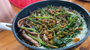 森町（Sending）麥飯石色小炒鍋不粘鍋寶寶輔食不沾鍋20/24/26/28/30/32CM 24CM麥飯石小炒鍋配鍋蓋套裝 曬單實(shí)拍圖