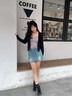 卓詩尼厚底馬丁靴女2024年秋冬季新款粗跟機(jī)車單靴子加絨英倫風(fēng)短靴女 黑色-單里 37 曬單實(shí)拍圖
