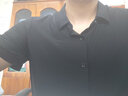 羅蒙【無(wú)痕 拉鏈款】彈力襯衫男士春秋季長(cháng)袖中青年商務(wù)休閑工裝襯衣 曬單實(shí)拍圖