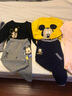 迪士尼寶寶（Disney Baby）迪士尼童裝男童毛衣米奇女童毛衣米妮純棉圓領(lǐng)肩開針織衫 黃色 3歲/身高100cm 曬單實(shí)拍圖