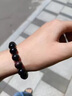 晟迅黑曜石手鏈彩虹眼冰種烏金佛珠手串男女情侶轉運珠手飾生日送禮物 雅致款彩眼黑曜石-14mm 曬單實(shí)拍圖