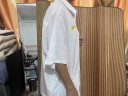 苏京猫2022衬衫男短袖夏季薄款五分袖中袖潮流韩版帅气半袖衬衣寸外套 白色 XL 晒单实拍图