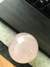 晶蕊世家 天然粉水晶球擺件 粉晶球原石打磨擺件辦公臥室客廳擺件 精選直徑5厘米 曬單實(shí)拍圖