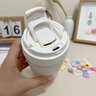 Vanow保溫杯女隨行咖啡杯送禮高顏值便攜車(chē)載陶瓷內(nèi)膽吸管學(xué)生水杯子 庫(kù)洛米 450ml【陶瓷內(nèi)膽】 曬單實(shí)拍圖