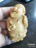 黃楊木手把件雕刻擺件文玩招財小地主財主居家裝飾實木手工藝品 小葉黃楊 曬單實拍圖