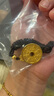 中國黃金（CHINA GOLD）足金黑金八卦山鬼花錢(qián)黃金吊墜男士項鏈實(shí)心生日禮物 凈重約15.1g【配繩】 曬單實(shí)拍圖