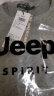 吉普（JEEP）卫衣男春秋新品男士大码纯色长袖圆领T恤运动休闲时尚棉质 加绒款 黑色 6555B 3XL （建议165-180斤） 实拍图