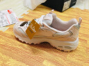 斯凯奇（Skechers）经典复古钻石熊猫鞋休闲鞋女士厚底增高小白鞋12241 粉红色/白色/PKW 35.5 实拍图