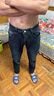 羅蒙商務(wù)休閑牛仔褲男士夏季新薄款修身彈力寬松直筒小腳褲男褲子潮流 5903黑色+5903藍色【夏季薄款】 31-2尺4建議125-135斤 曬單實拍圖