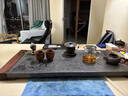 瑯庭琊坊烏金石頭整塊老船木茶盤(pán)家用簡(jiǎn)約新款茶具套裝復古大石盤(pán)天然茶臺 【經(jīng)典款】50_30_3+船木-單茶盤(pán) 曬單實(shí)拍圖