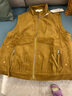 衣典零一羽絨棉馬甲外穿2022年冬裝新款冬季女裝時(shí)尚韓版寬松中年女士小個(gè)子短款燈芯絨開(kāi)衫坎肩馬夾外套 黃色 2XL 曬單實(shí)拍圖