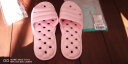 有时光可折叠拖鞋旅行便携式旅游浴室防滑男女情侣出差粉色女39-41 实拍图