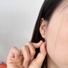 中國黃金星星黃金耳釘女足金星光耳環(huán)紀念日禮物送女友老婆生日實(shí)用 足金熠熠星光耳釘 曬單實(shí)拍圖
