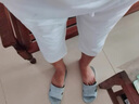 gxmy短褲男士夏季新款休閑修身七分褲過膝學(xué)生韓版白色運(yùn)動中褲子夏天 曬單實(shí)拍圖