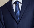 漢尼（HANY）男士黑色小眾領(lǐng)帶商務(wù)正裝面試襯衫襯衣西裝結(jié)婚高級領(lǐng)結(jié)輕奢質(zhì)感 納維亞藍(lán) 曬單實(shí)拍圖