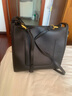 DGVS品牌 輕奢系 時(shí)尚新款水桶包真皮通勤包大容量女包托特包包女斜挎牛皮單肩包送家人 送朋友 黑色 曬單實(shí)拍圖