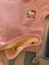 Hello Kitty兒童保暖褲棉女童秋褲寶寶棉褲秋冬暖暖褲內穿加厚加絨打底褲子 深粉【A類(lèi) 棉加絨】55536 110 適合105-115cm 曬單實(shí)拍圖