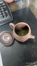 吟香茗宜興紫砂壺名家王德明純全手工茶具家用泡茶壺原礦老紫泥天圓地方 魚(yú)籽泥款 曬單實(shí)拍圖