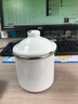 經(jīng)典搪瓷水杯加厚琺瑯搪瓷杯懷舊老式鐵茶缸茶杯搪瓷口杯蓋杯奶杯搪瓷杯子 9CM 包邊白色搪瓷蓋杯 450ml 曬單實(shí)拍圖