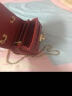 曼兹威新款韩版女包时尚菱格包单肩包百搭链条斜挎包女士潮流小包包 红色 实拍图